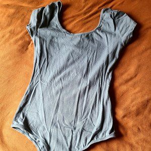 Muted blue bodysuit